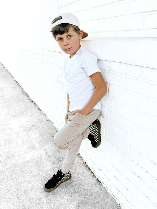 Bamboo Pocket Tee - WHITE