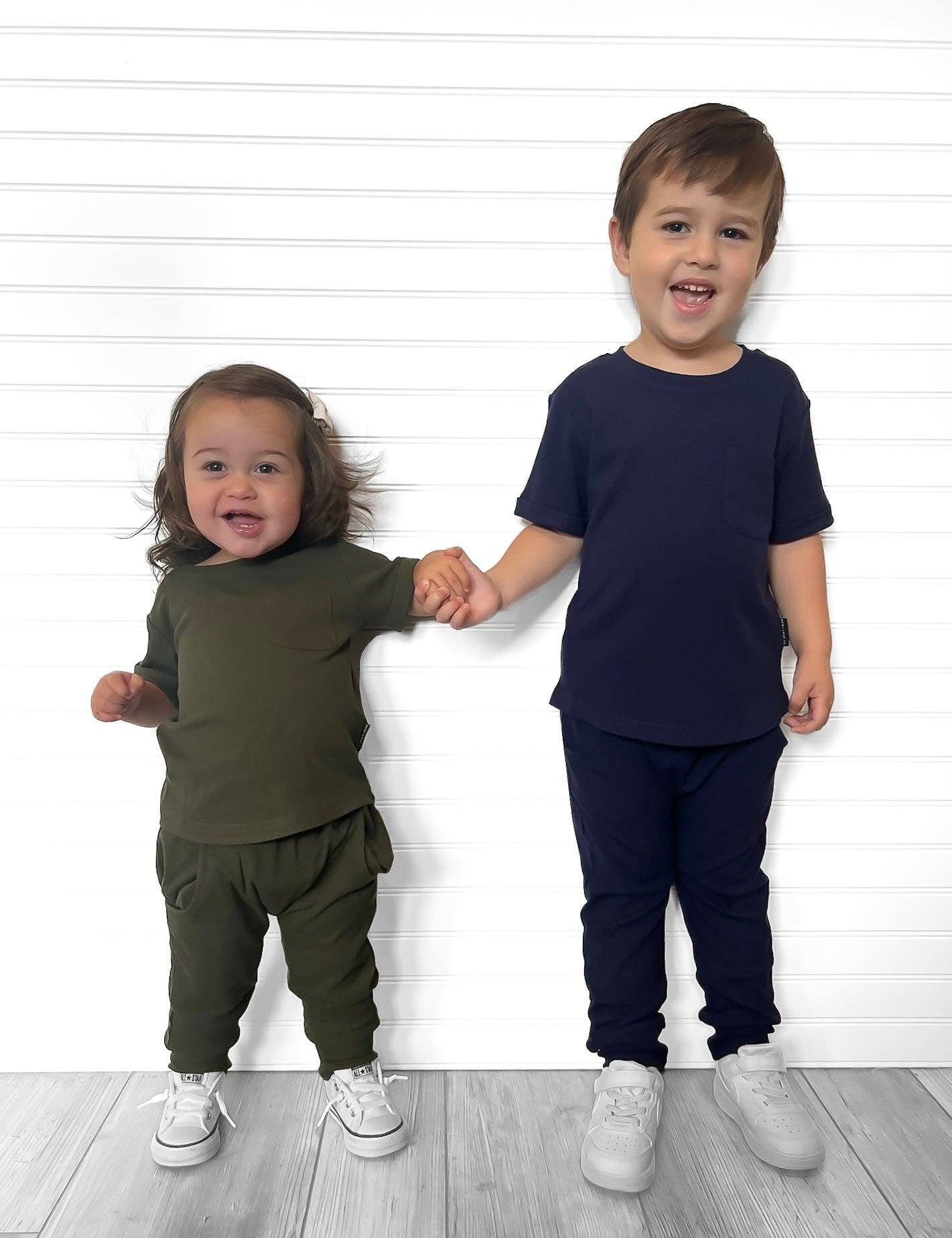 Bamboo Ribbed Joggers - HUNTER