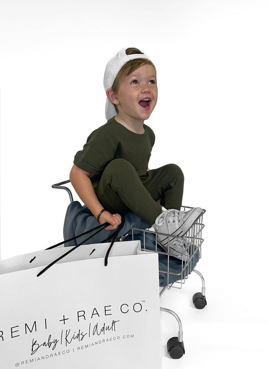 Bamboo Ribbed Pocket Tee - HUNTER