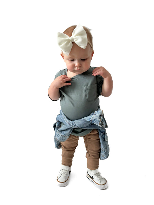 Bamboo Pocket Tee - SPRUCE