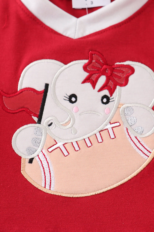 Alabama elephant football applique dress