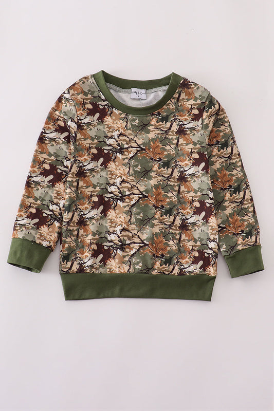 Camo leave dad&me sweatshirt