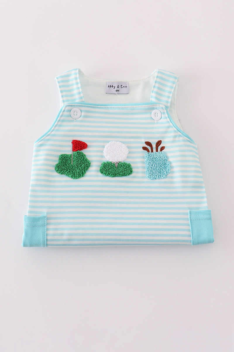Blue Stripe French Knot Golf Jonjon