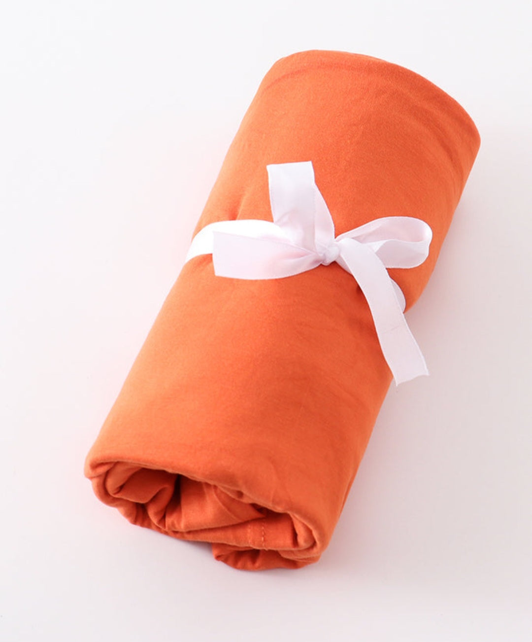 Bamboo- Baby Swaddle Blanket Orange