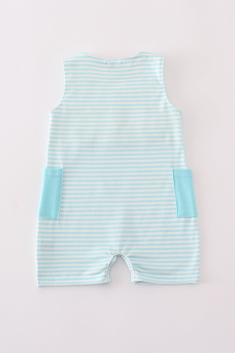 Blue Stripe French Knot Golf Jonjon