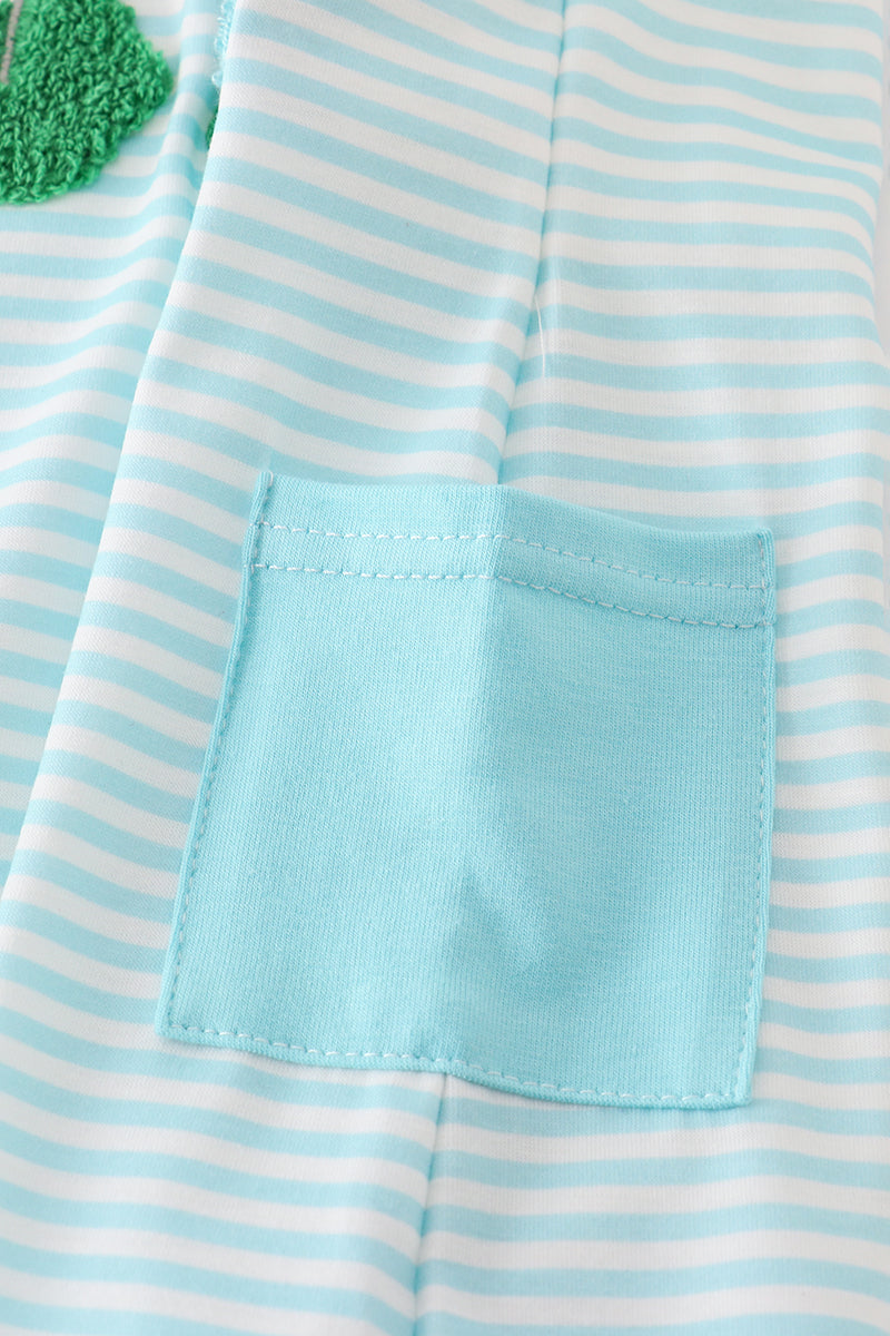 Blue Stripe French Knot Golf Jonjon