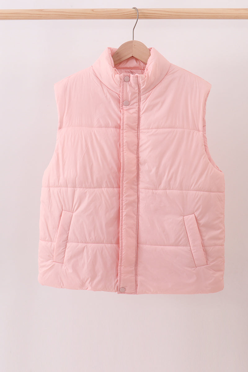 Pink mom&me puffer vest