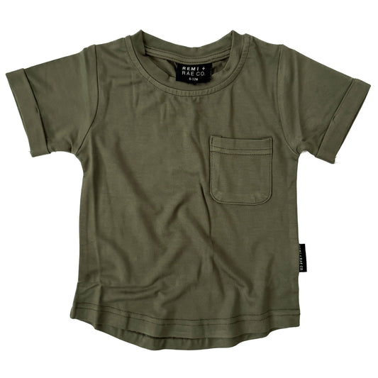 Bamboo Pocket Tee - PINE