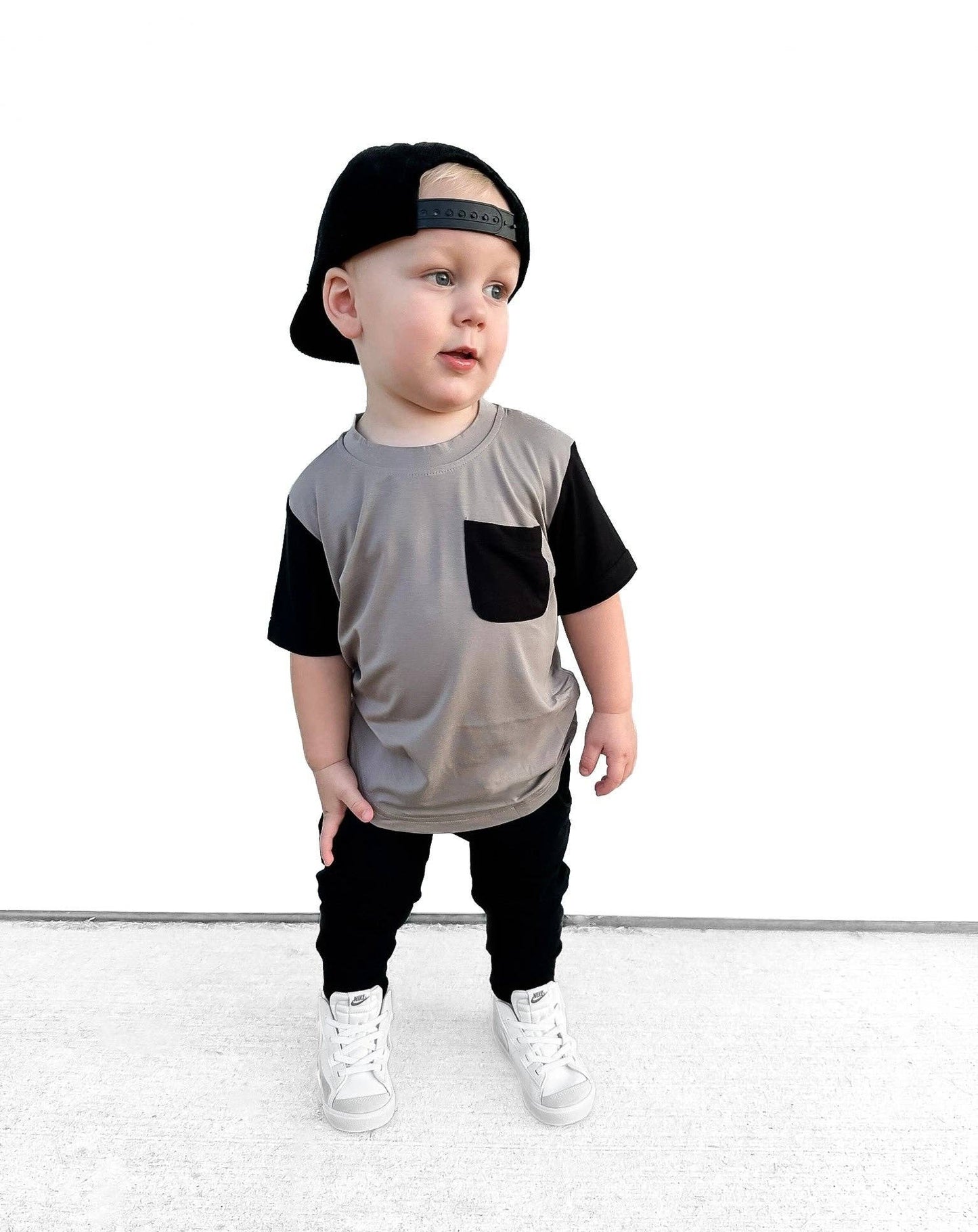 Bamboo Ribbed Joggers - BLACK