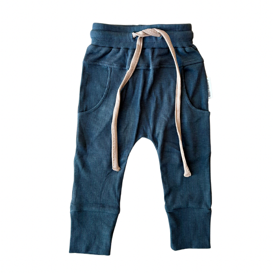 Bamboo Ribbed Joggers - MALIBU