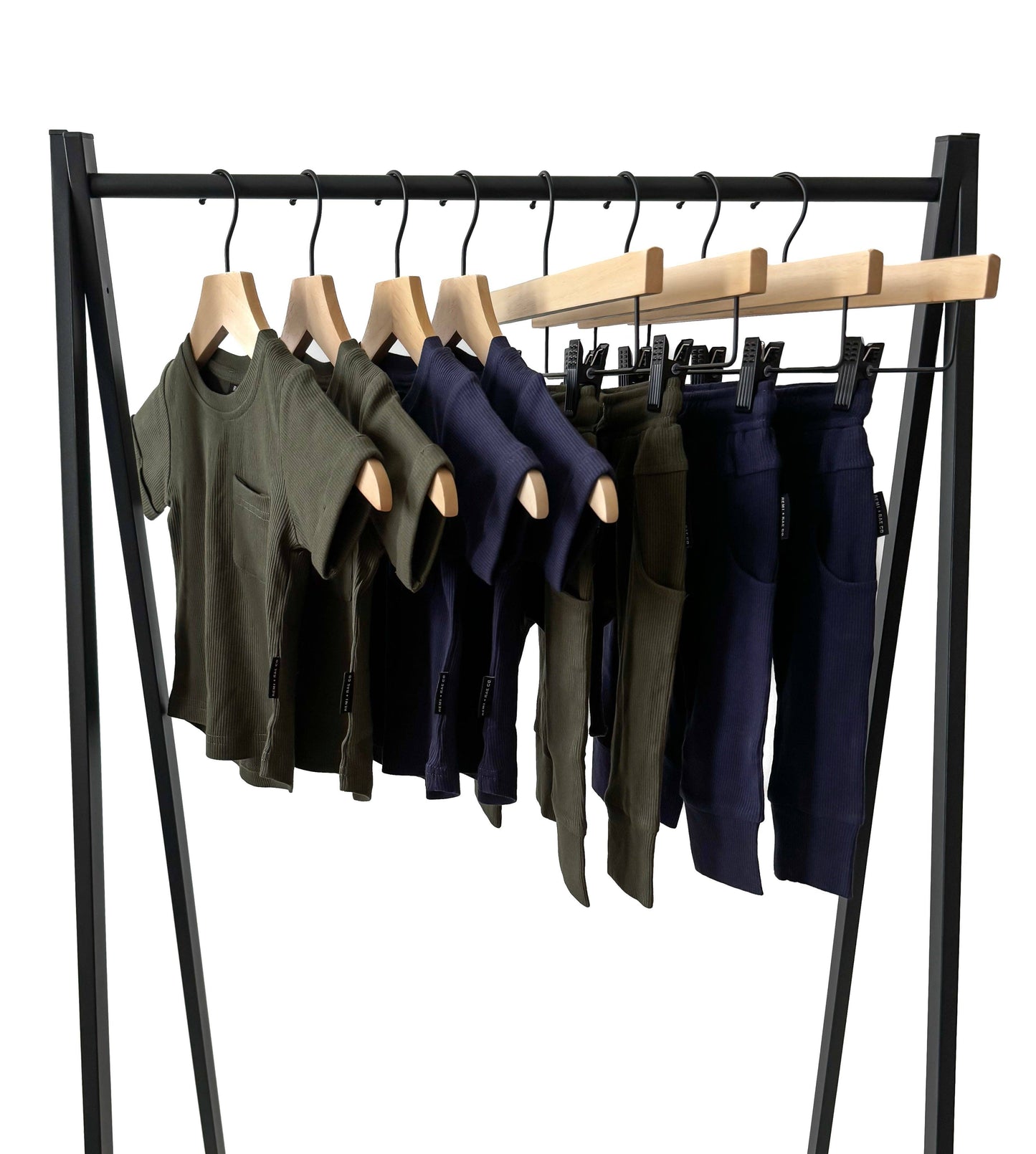 Bamboo Ribbed Pocket Tee - NAVY