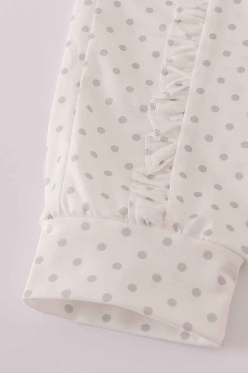 Orange Tennessee go vols embroidery ruffle pants set