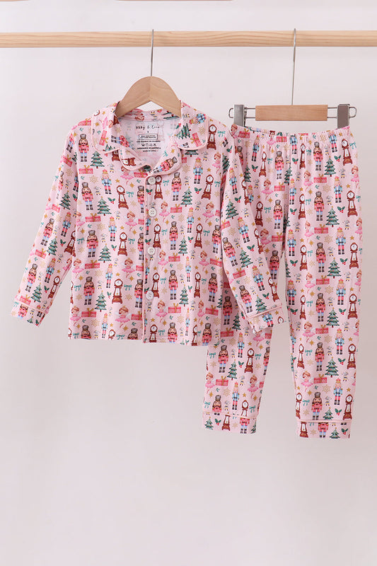 Nutcracker print bamboo pants set