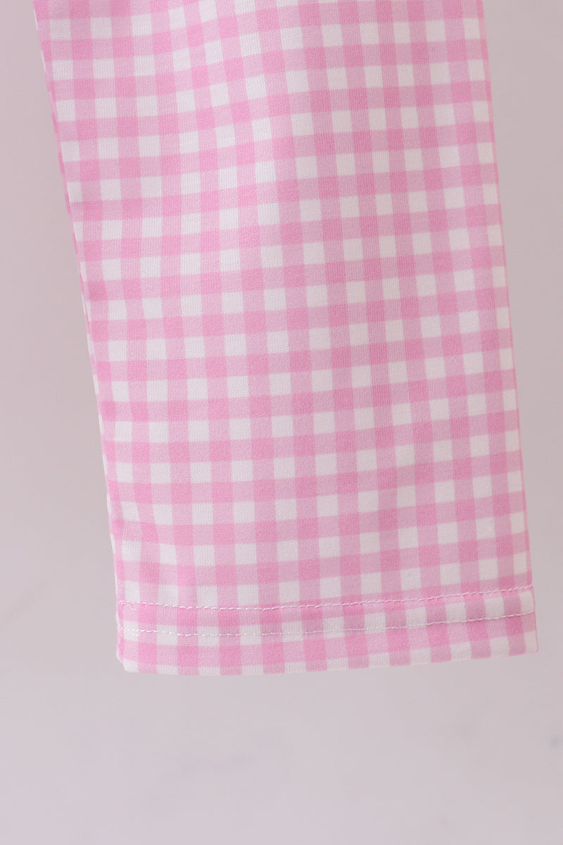 Black cow bow ruffle pants set