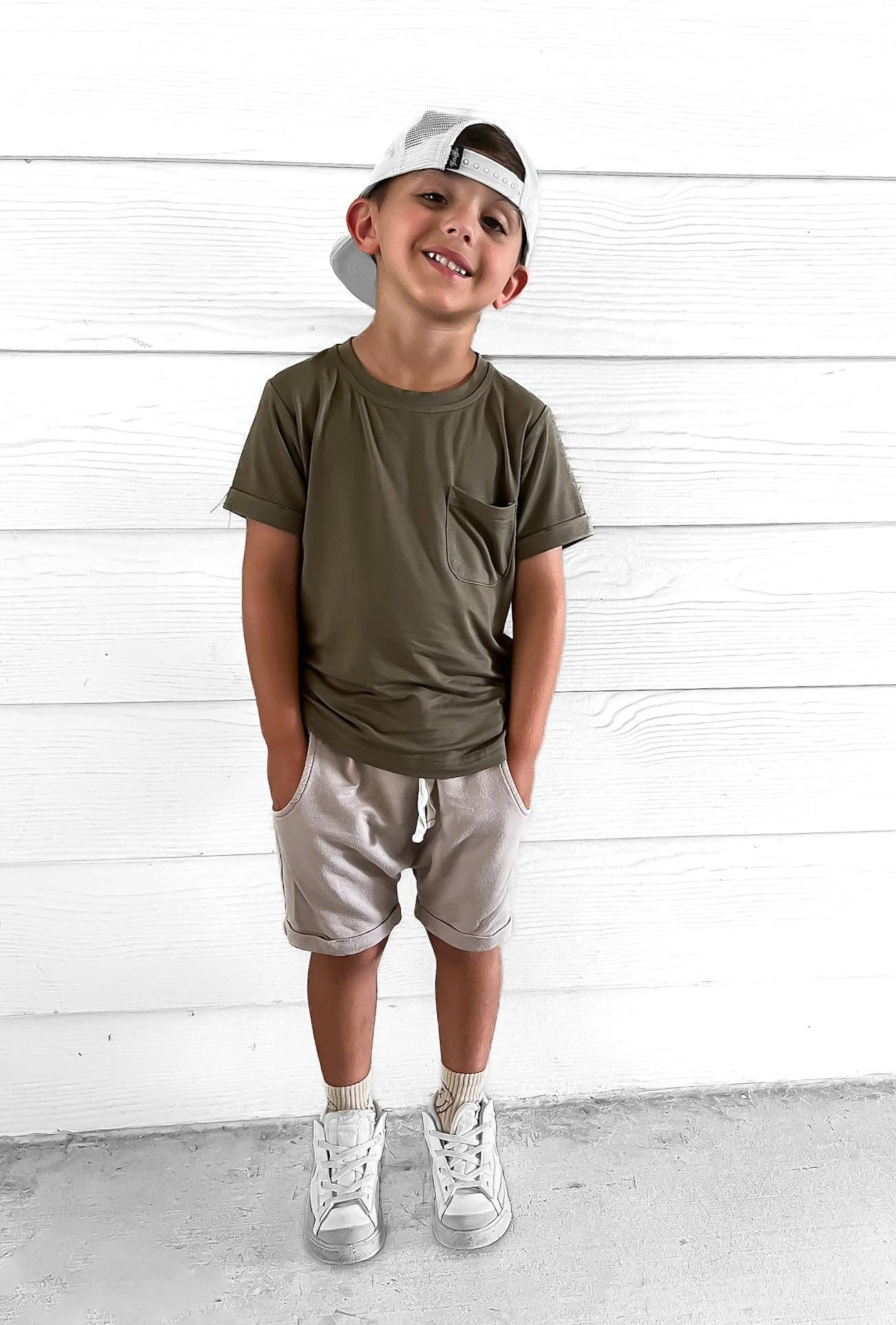 Bamboo Pocket Tee - PINE