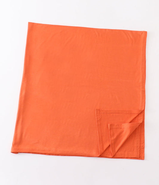 Bamboo- Baby Swaddle Blanket Orange