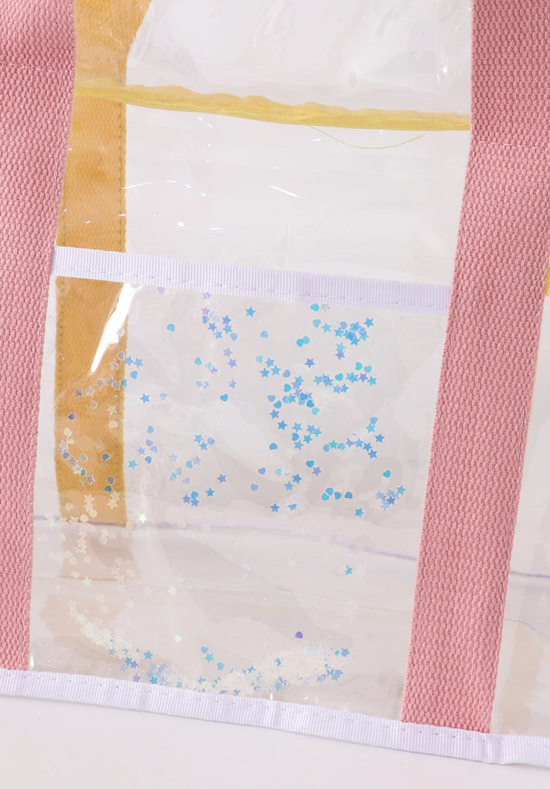 Clear Waterproof Beach Travel Bag - Pink