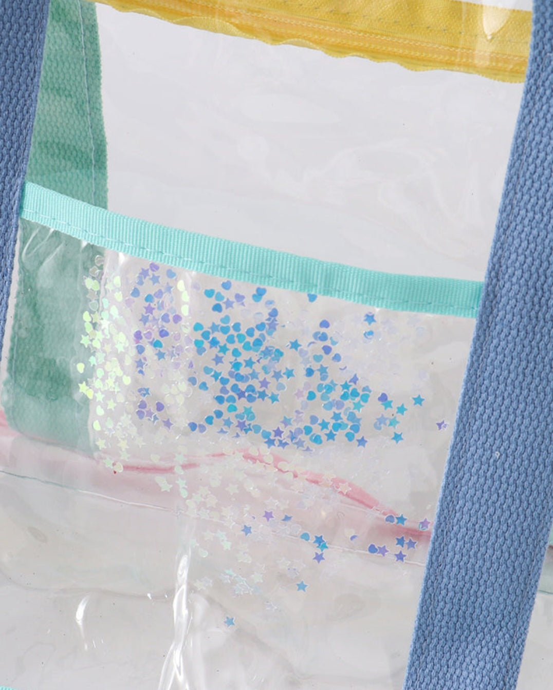 Clear Waterproof Beach Travel Bag - Blue