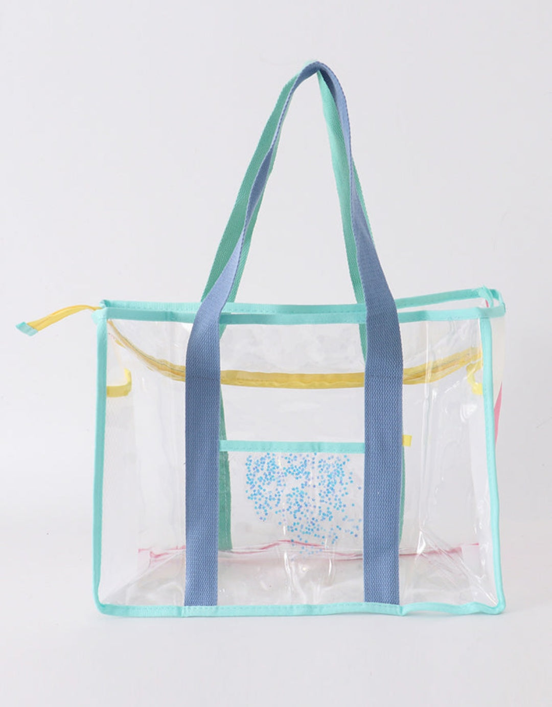 Clear Waterproof Beach Travel Bag - Blue