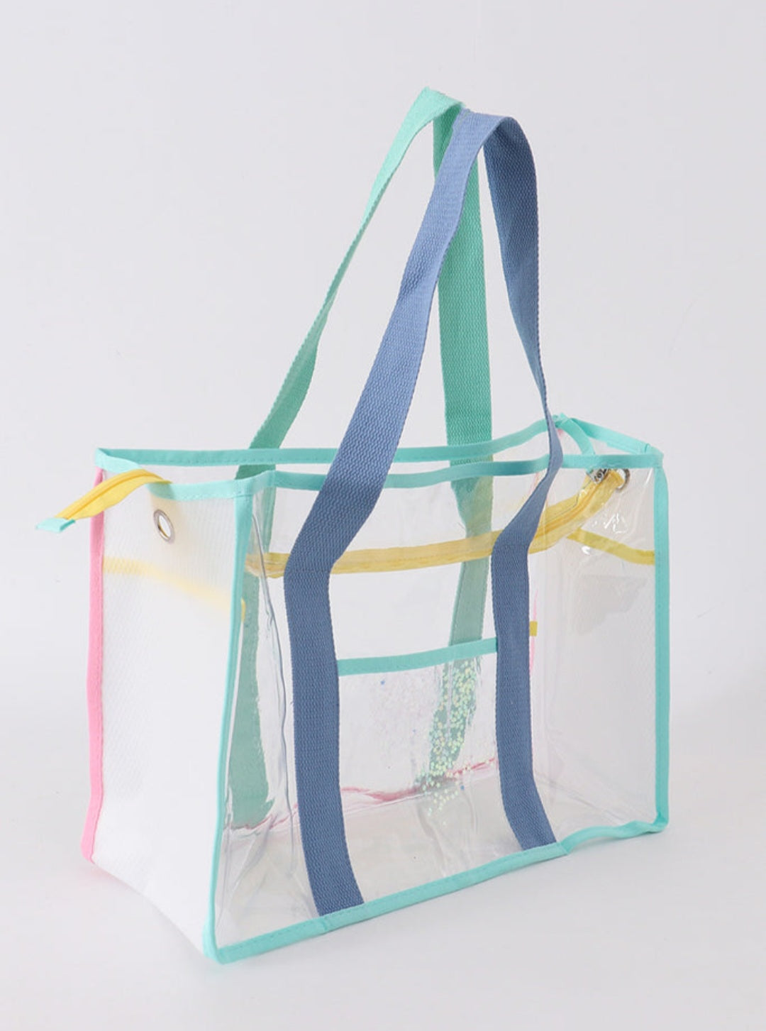 Clear Waterproof Beach Travel Bag - Blue