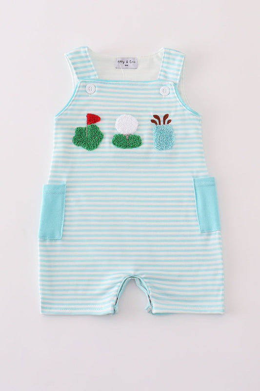 Blue Stripe French Knot Golf Jonjon
