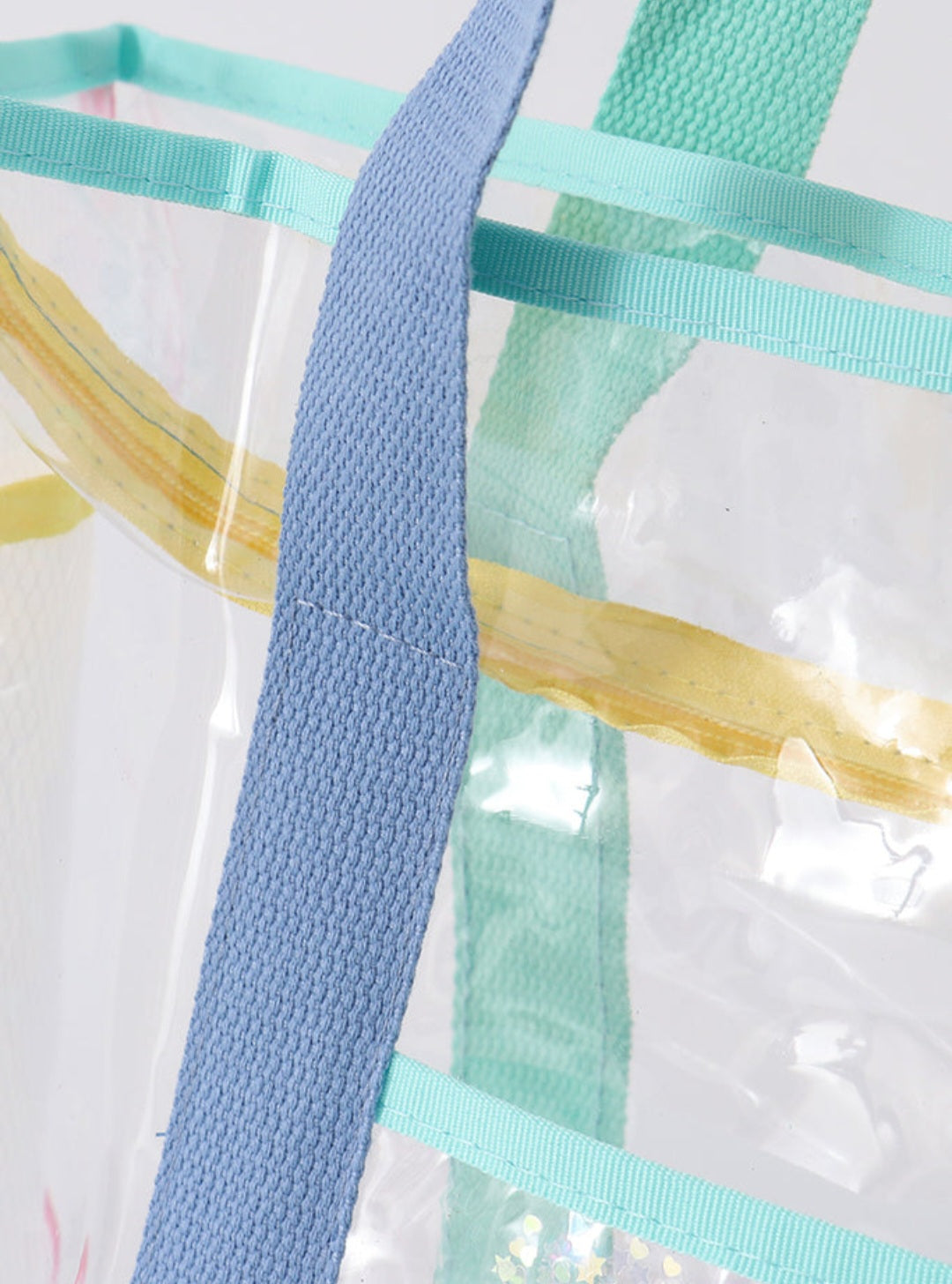 Clear Waterproof Beach Travel Bag - Blue